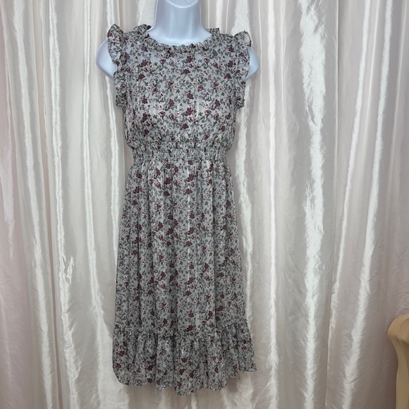 Bonnie Jean Girls Floral Ruffle Dress Size 12 - Picture 1 of 9